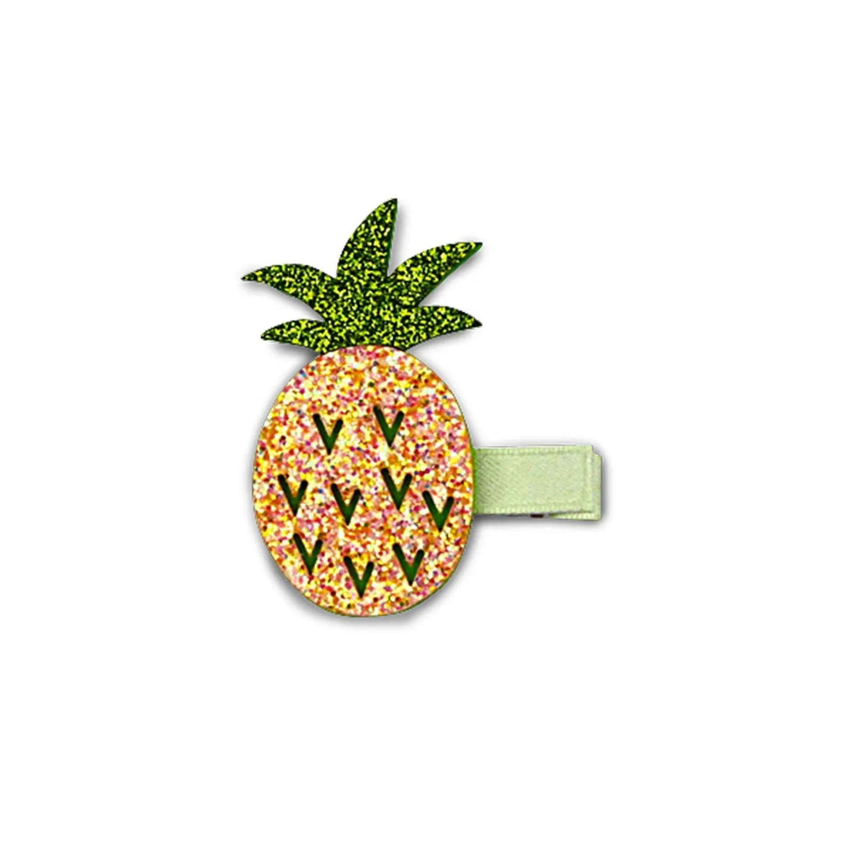 Mini Glitter Fruit Hair Clip from Milk x Soda in Pineapple