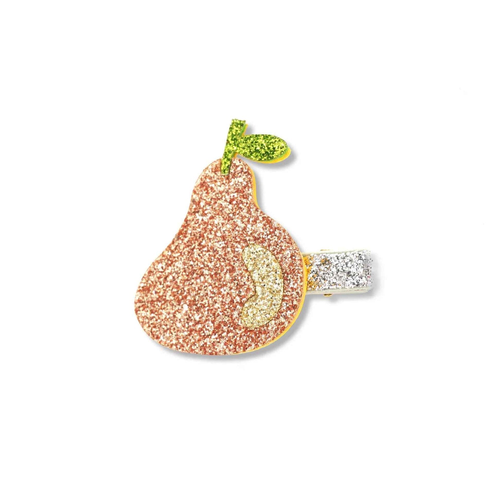 Mini Glitter Fruit Hair Clip from Milk x Soda in Pear