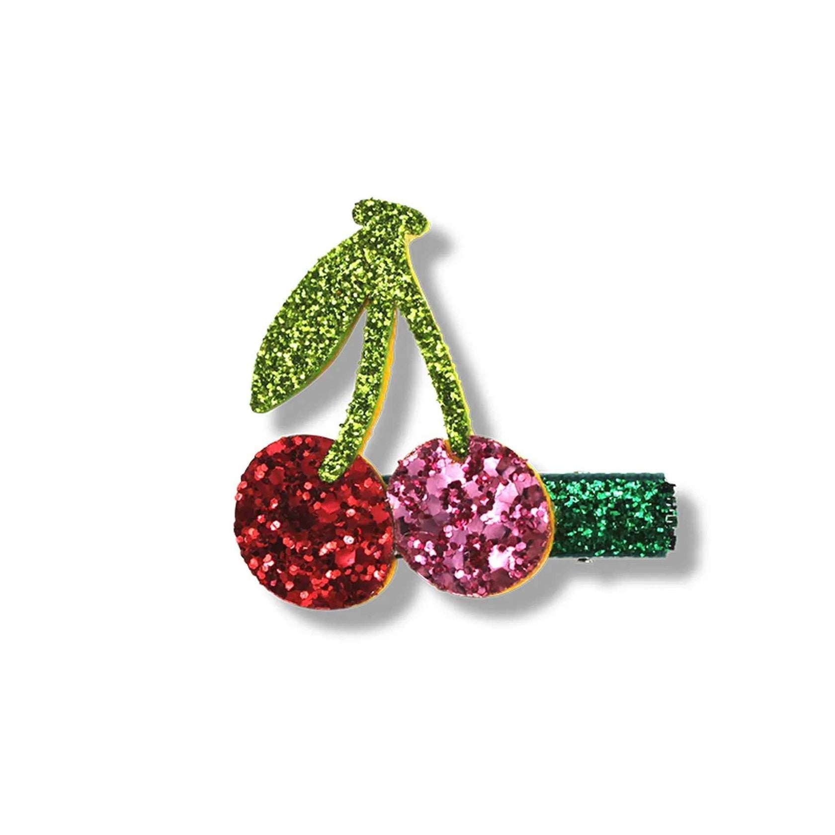 Mini Glitter Fruit Hair Clip from Milk x Soda in Cherry