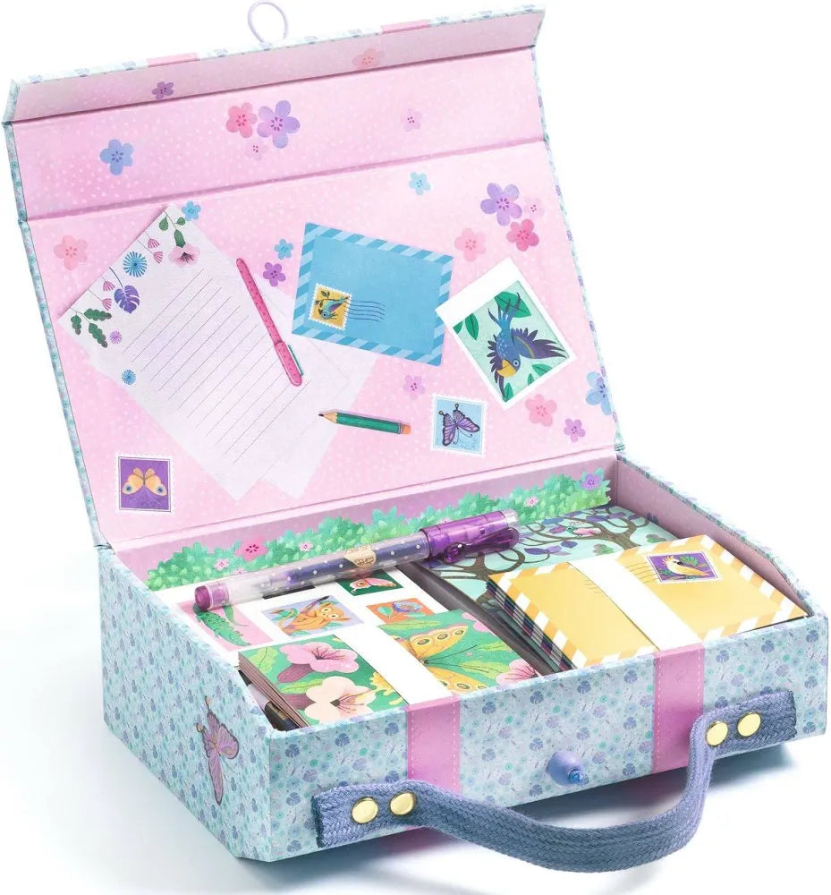 Djeco Marie stationery case garden themed