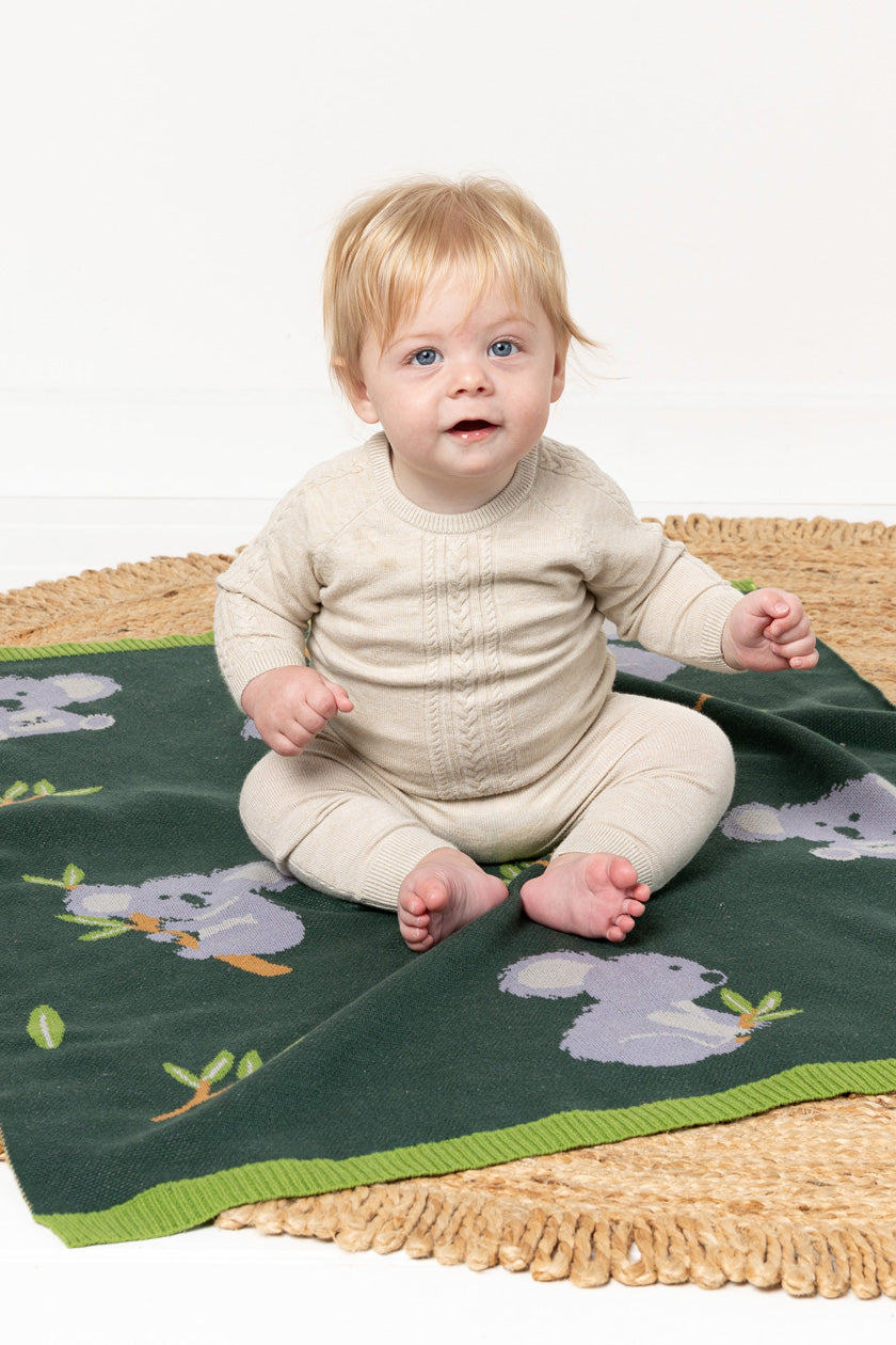 Indus kiki koala baby blanket