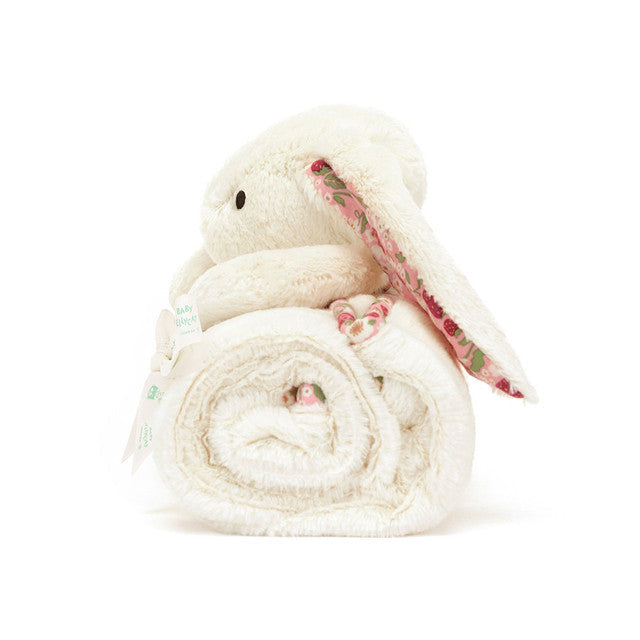 Jellycat Blossom Cream Bunny Berry Blankie