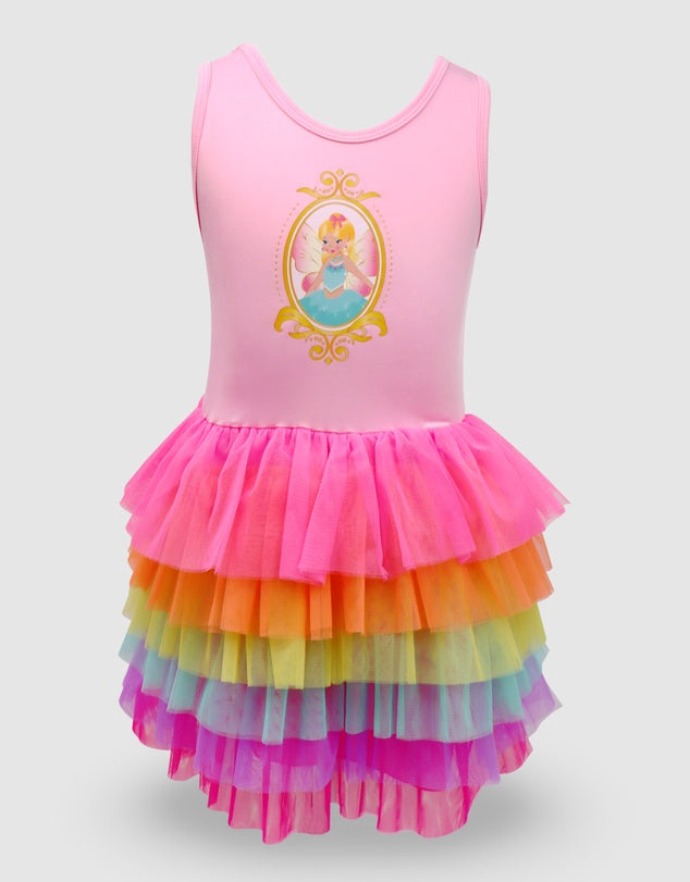 Pink Poppy Fairy Butterfly Friends Dress