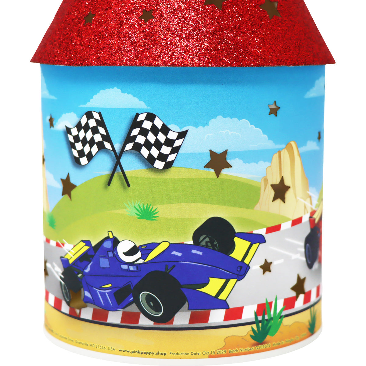 Pink Poppy Racing Cars LED Colour Changing Lantern