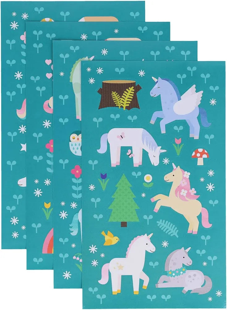 Petit Collage Unicorn Forest Mini Sticker Set