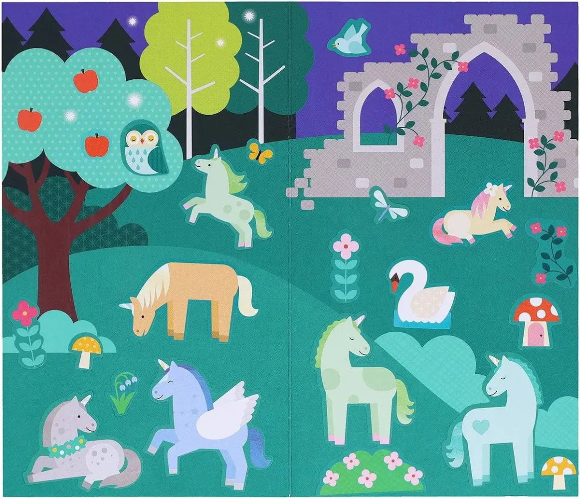 Petit Collage Unicorn Forest Mini Sticker Set