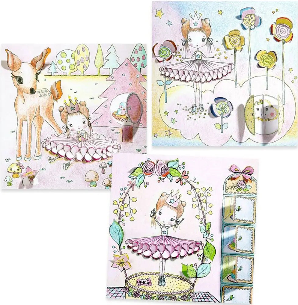 Djeco Pupis Little Doors Colouring Surprise Kit