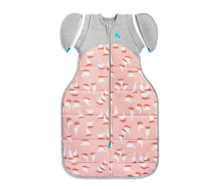Love To Dream Swaddle up transition bag 2.5 tog Winter Warm silly goose in pink