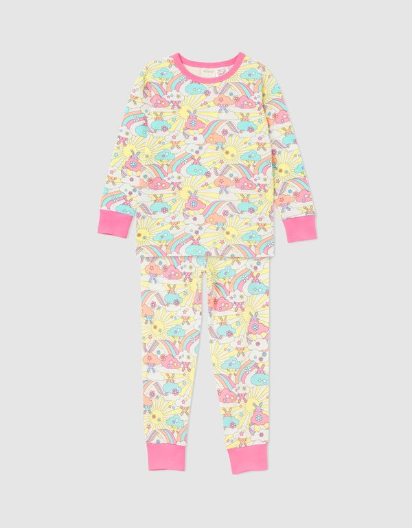 Milky rainbow bunny  pjs