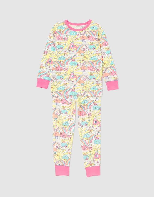 Milky rainbow bunny  pjs