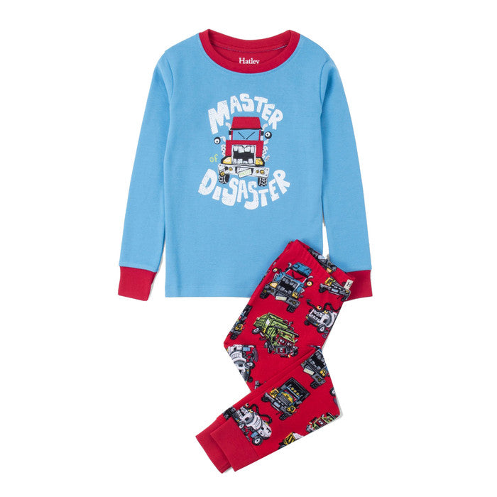 Hatley Pajamas Master Disaster organic Pj set