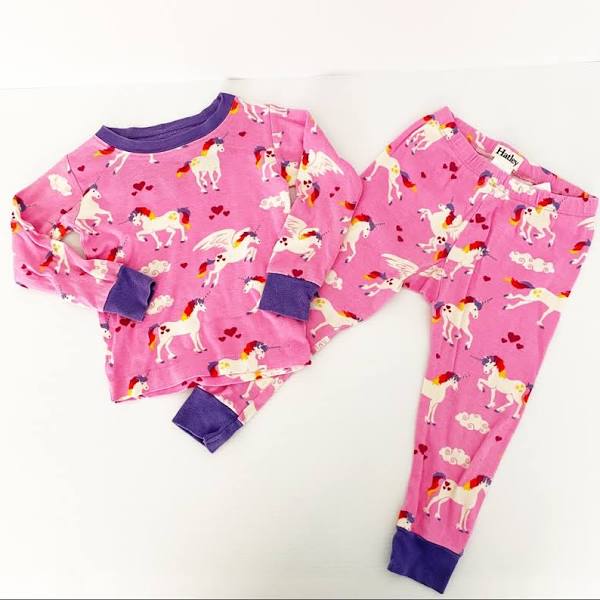Hatley winged unicorn  Pajama set in pink