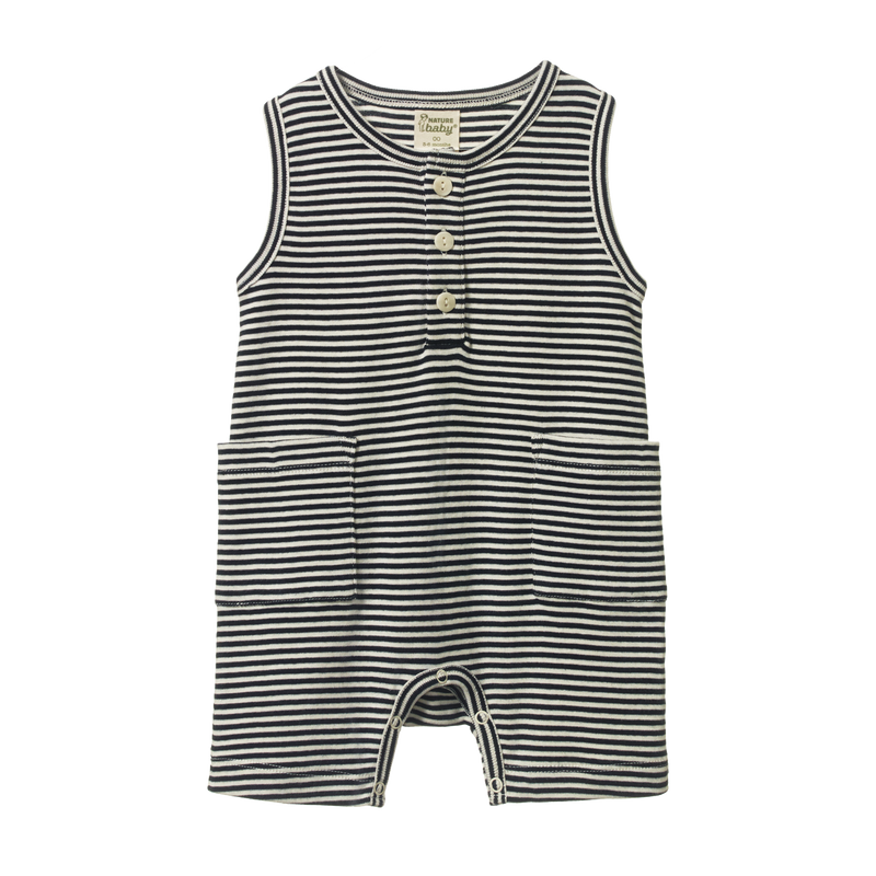 Nature Baby  Camper suit in navy stripe