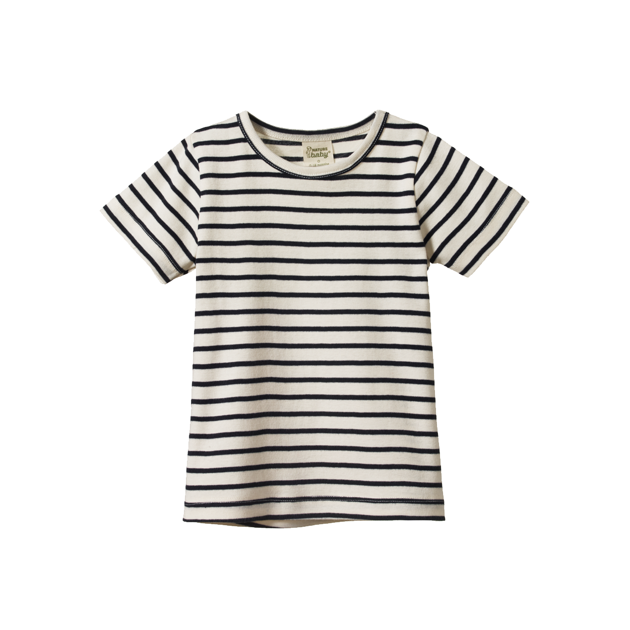 Nature Baby River Tee sailor stripe in navy