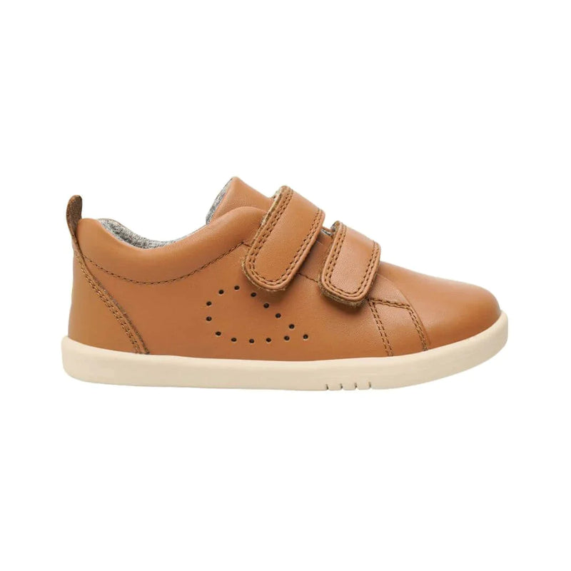 Bobux kid+ grass court caramel in brown