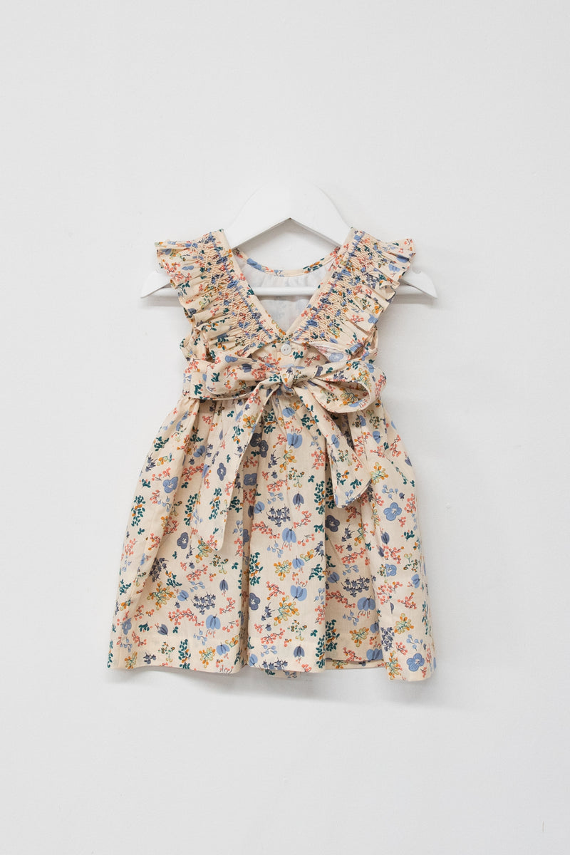 Smox Rox Lottie smocked dress in floral