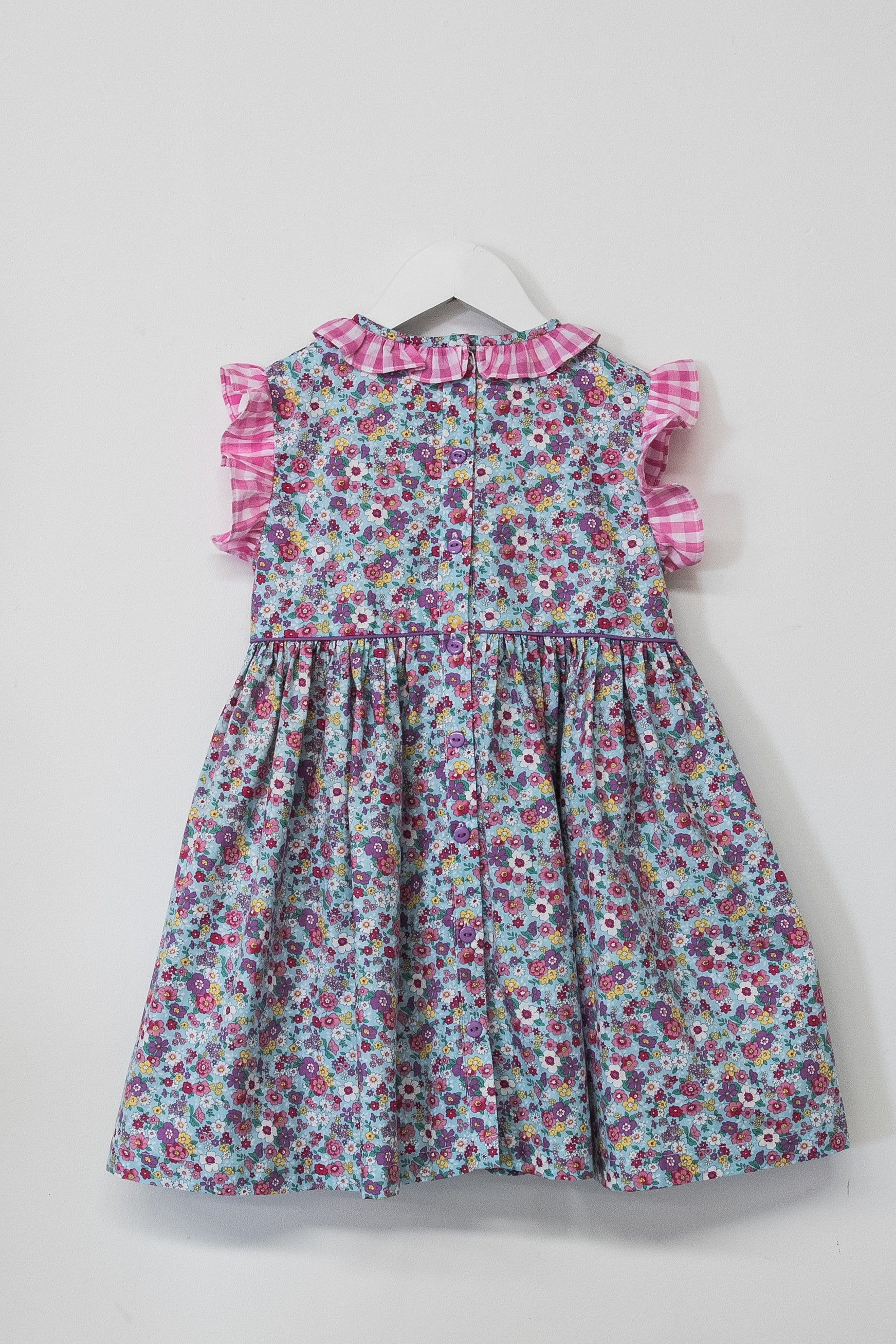 Smox Rox Meg smocked dress in Pink