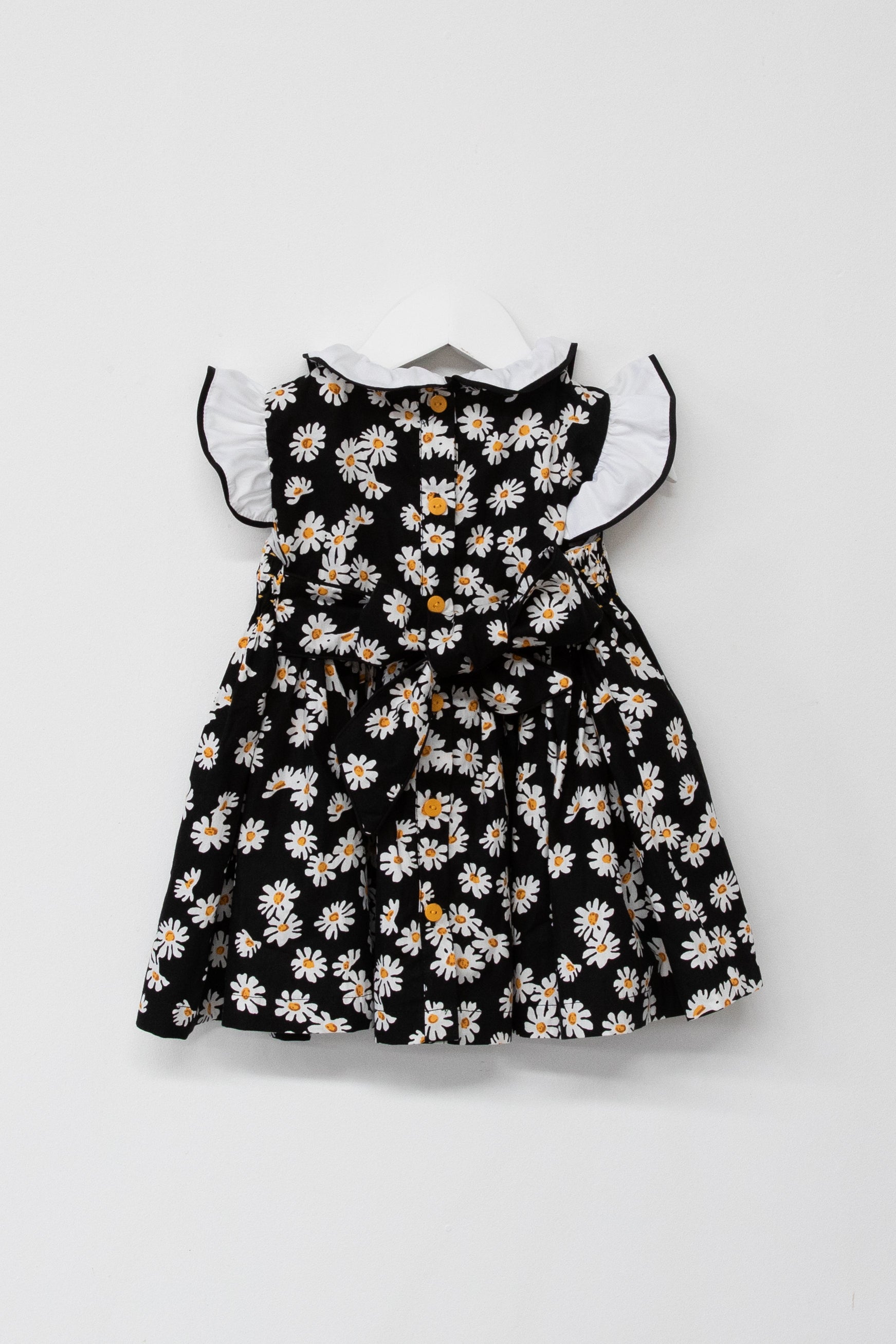 Smox Rox Stella smocked dress in black and white