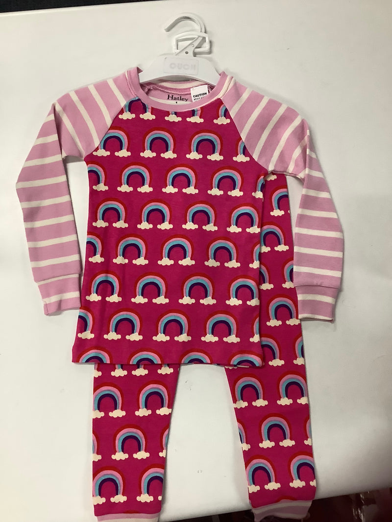 Hatley pretty rainbows  organic cotton Pajamas set