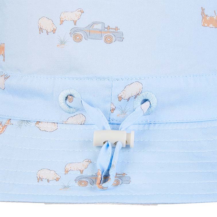 Toshi sunhat joyride sheep station in blue