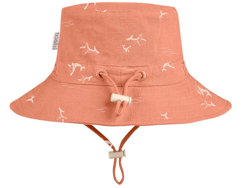 Toshi sunhat joyride whales Marsala in orange