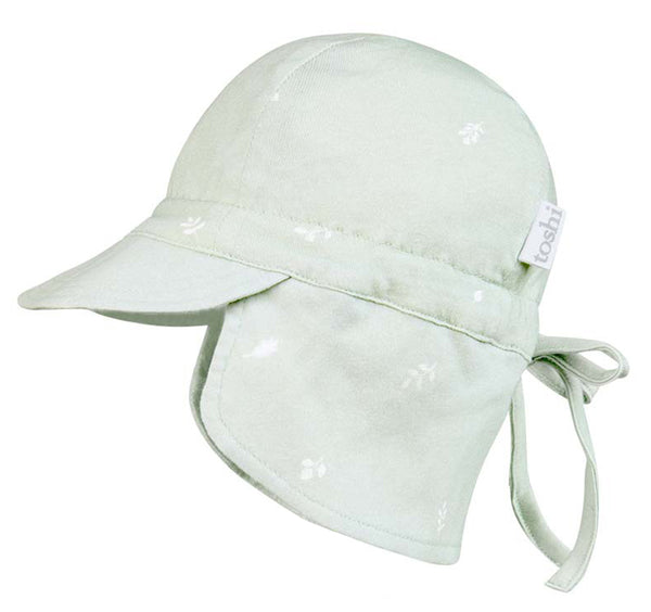 Toshi flap cap sunhat bambini elm in green