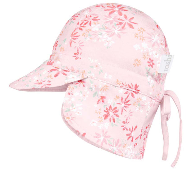 Toshi flap cap bambini athena blossom in pink