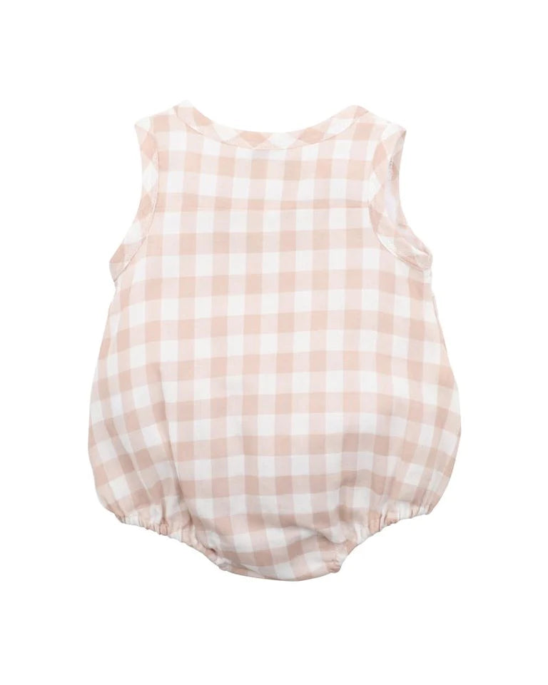 Bebe Quinn check bodysuit in brown