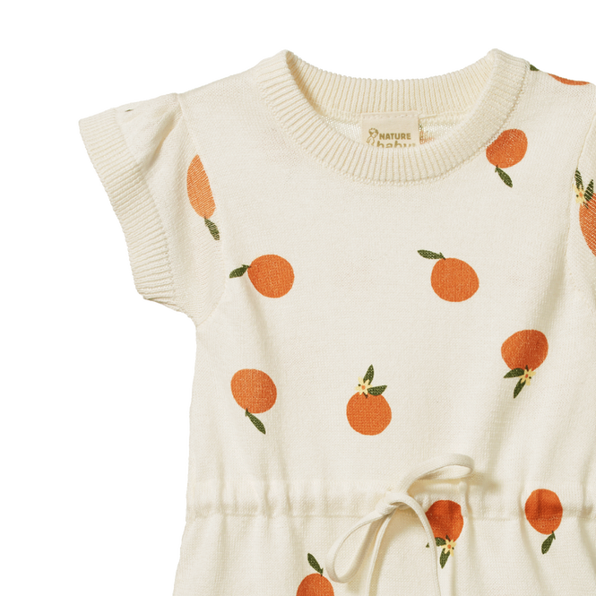 Nature Baby Lottie Suit orange blossom natural print