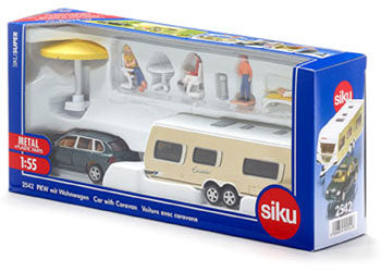 Siku car with caravan 1:55 scale