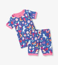 Hatley groovy doodle short pajama set