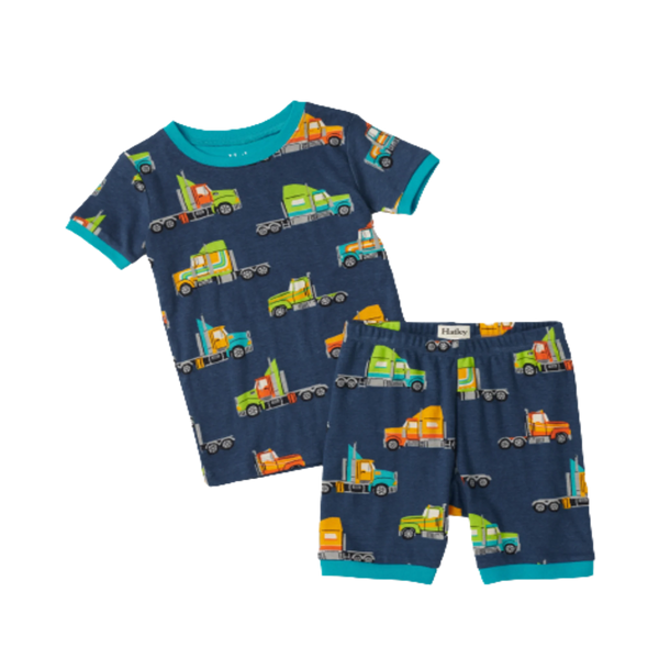 Hatley big Rigs  short pajama set