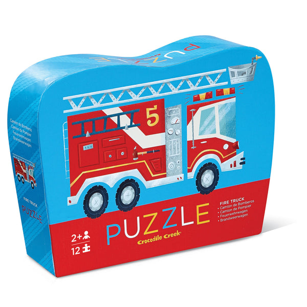 Crocodile creek mini puzzle 12 pc fire truck