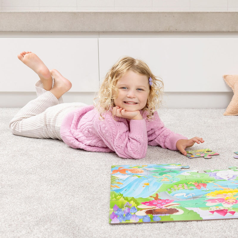Crocodile Creek Classic Floor 36pc Puzzle - magical friends