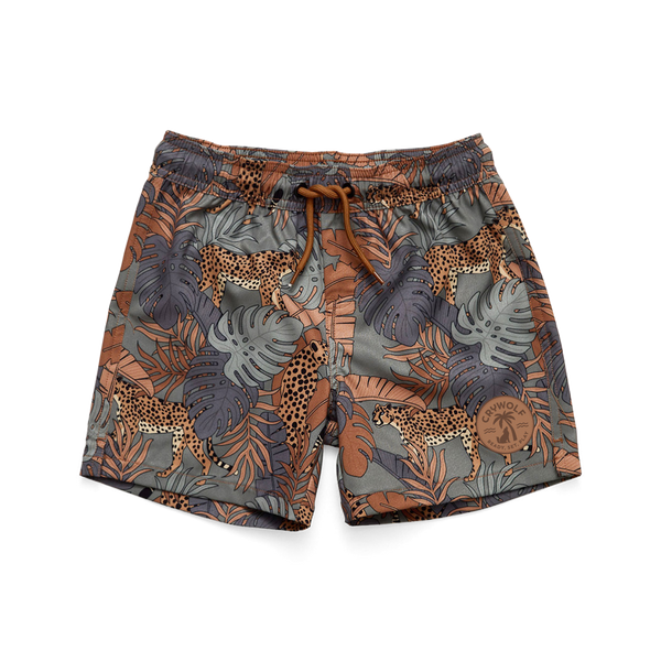 Crywolf board shorts jungle in multi colours