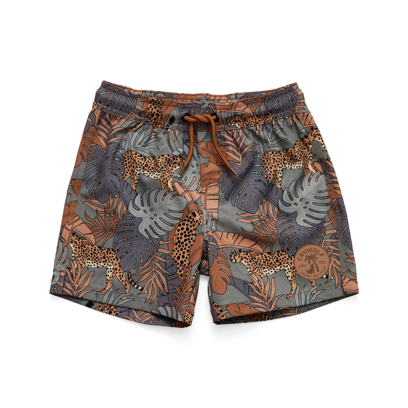 Crywolf board shorts jungle in multi colours