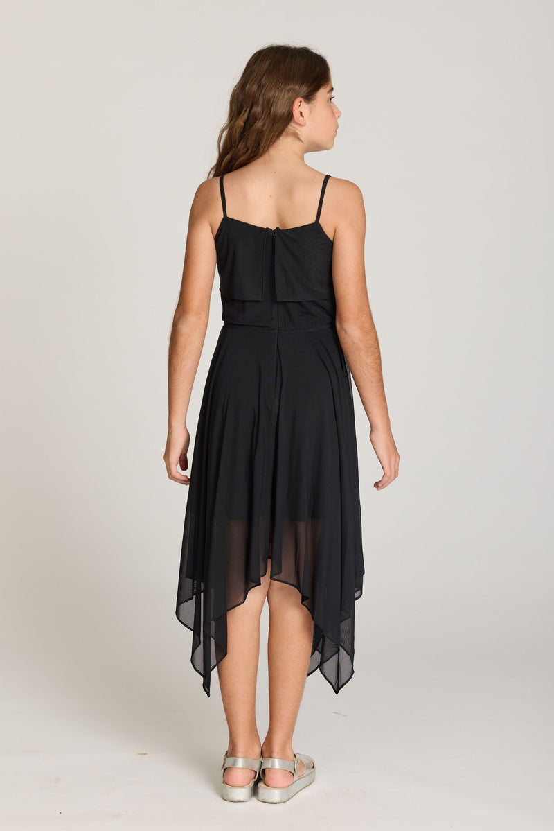 Honey & Beau teens forever dress in black