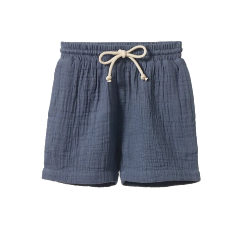 Nature Baby James Shorts Muslin - Vintage Indigo