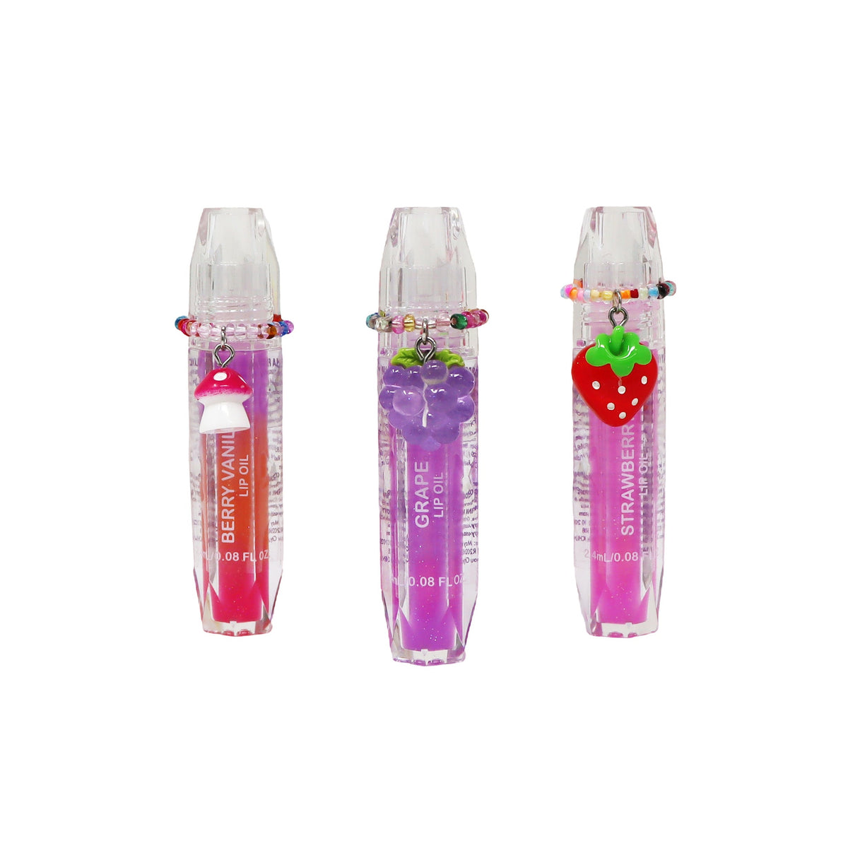 Pink Poppy Scented Lip Oil with Ring