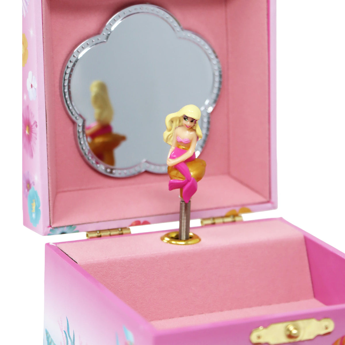 Pink Poppy Mermaid Small Musical Jewellery Box