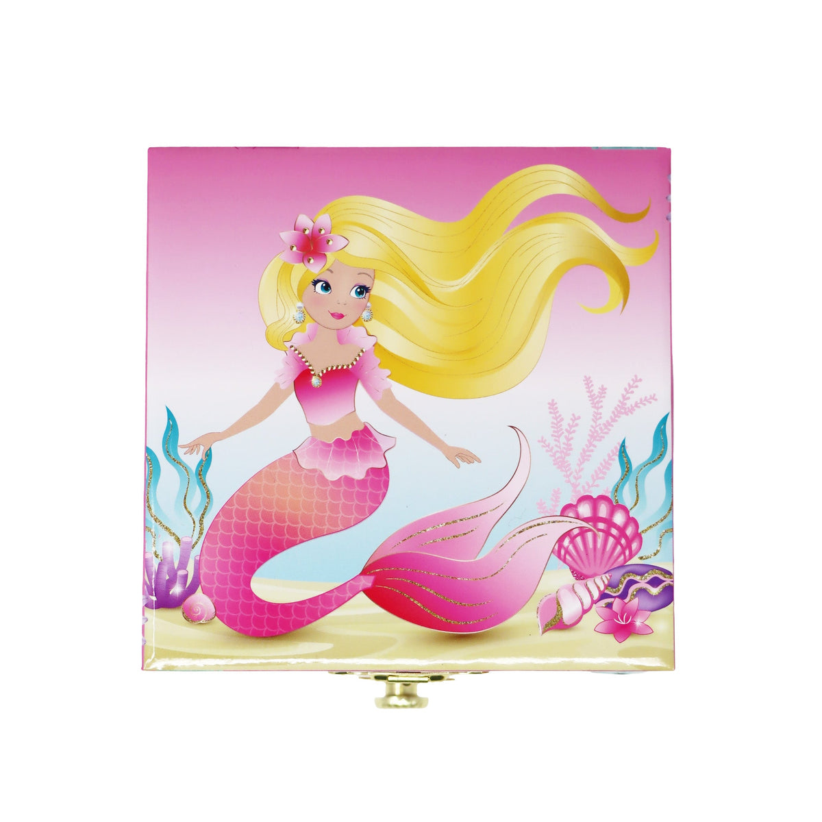 Pink Poppy Mermaid Small Musical Jewellery Box