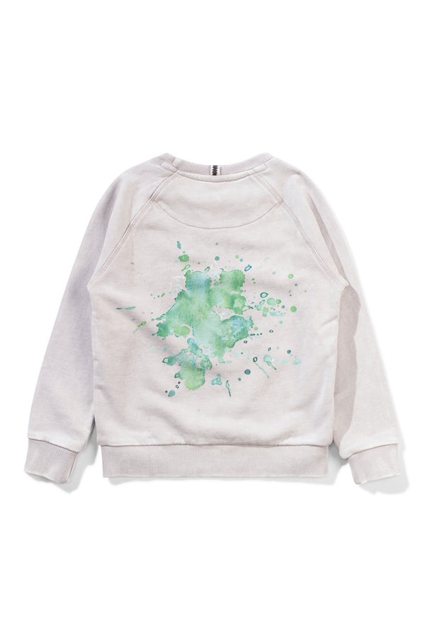 Munster splatted crew in mineral grey