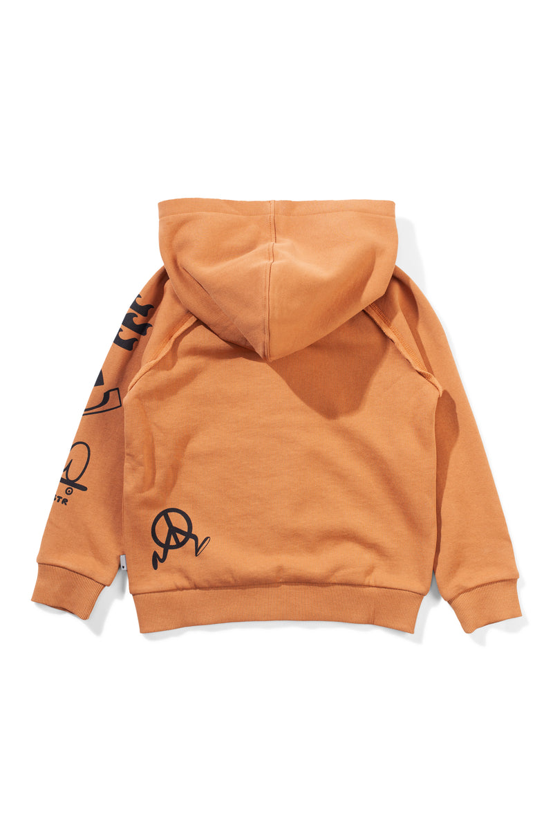 Munster Kids Icon Patch Hoodie almond in orange