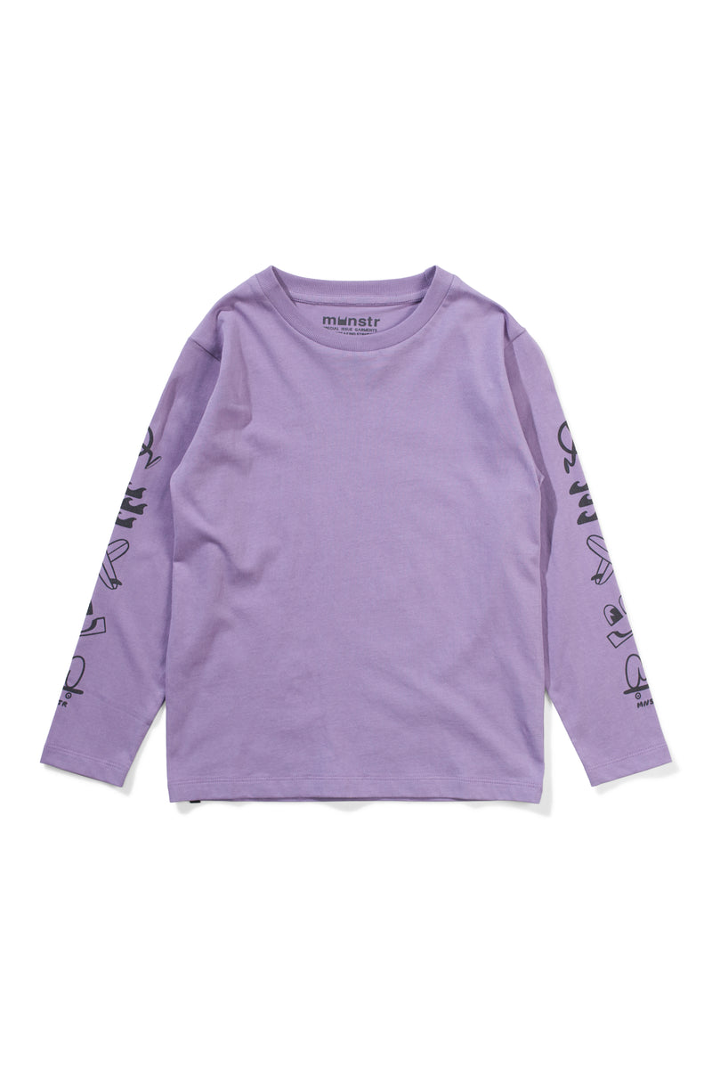 Munster Kids pleasures long sleeve tee ash purple