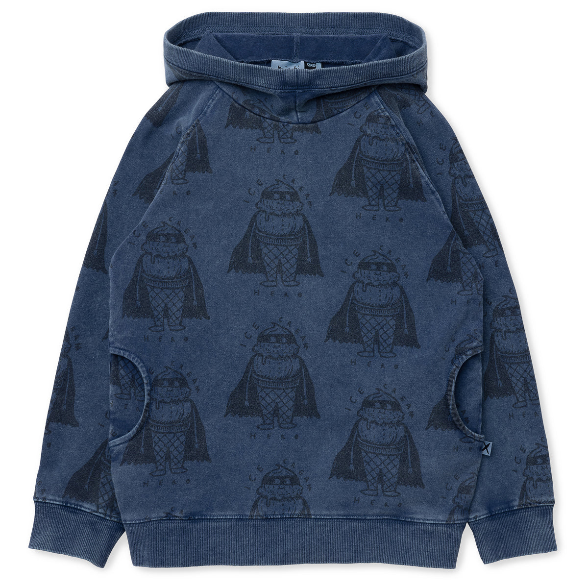 Minti Icecream hero hood in midnight wash