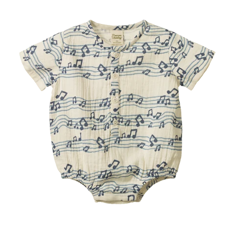 Nature Baby Monty Suit Muslin - Rhythm Print