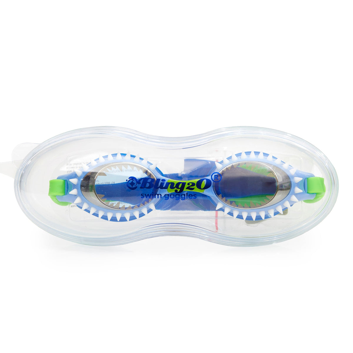 Bling2o Fish N Chips Swim Goggles - Tiger Shark Navy