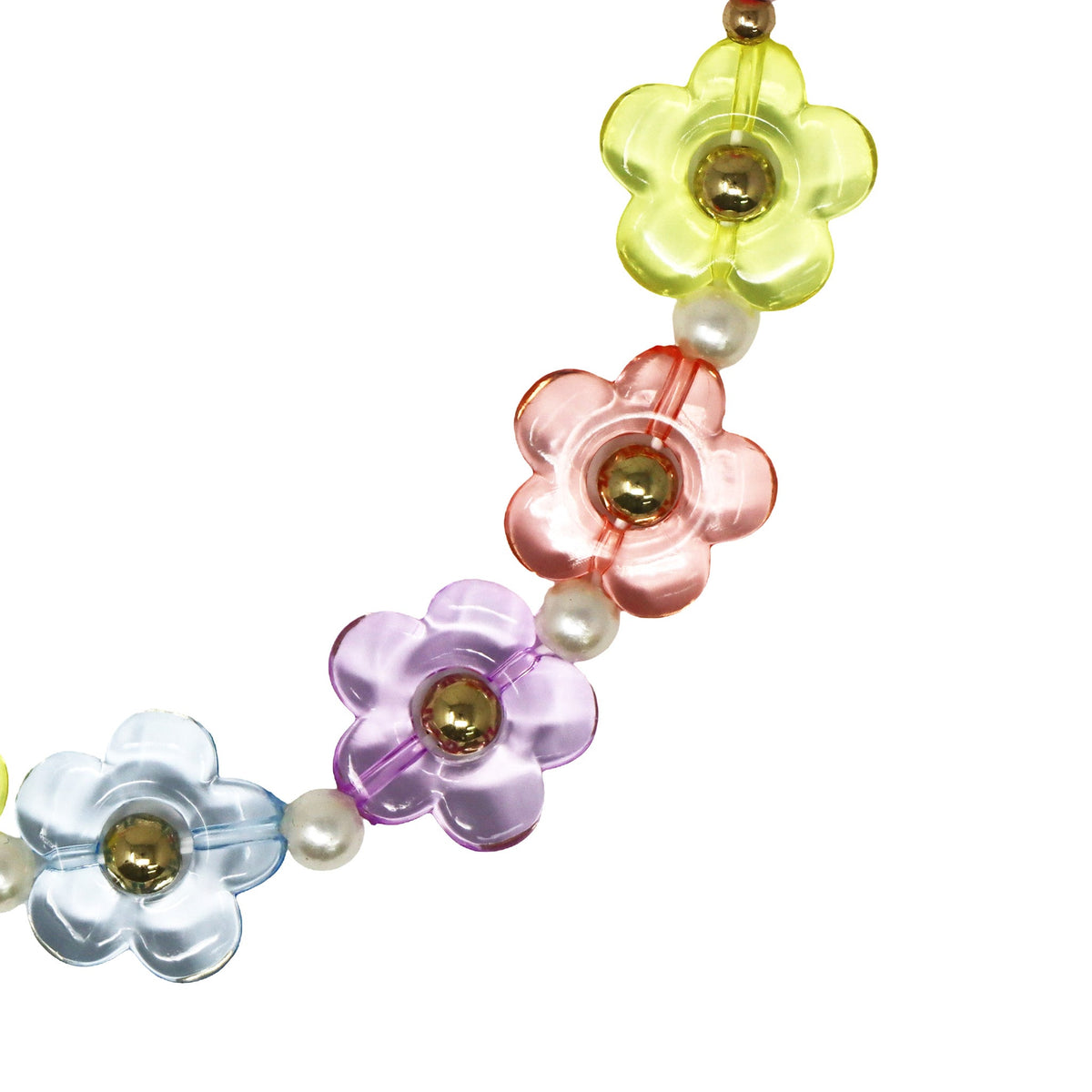 Pink Poppy Flower Necklace