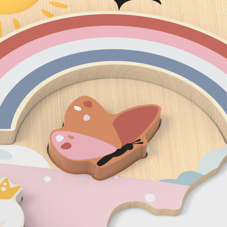 Speedy Monkey Unicorn Chunky Puzzle