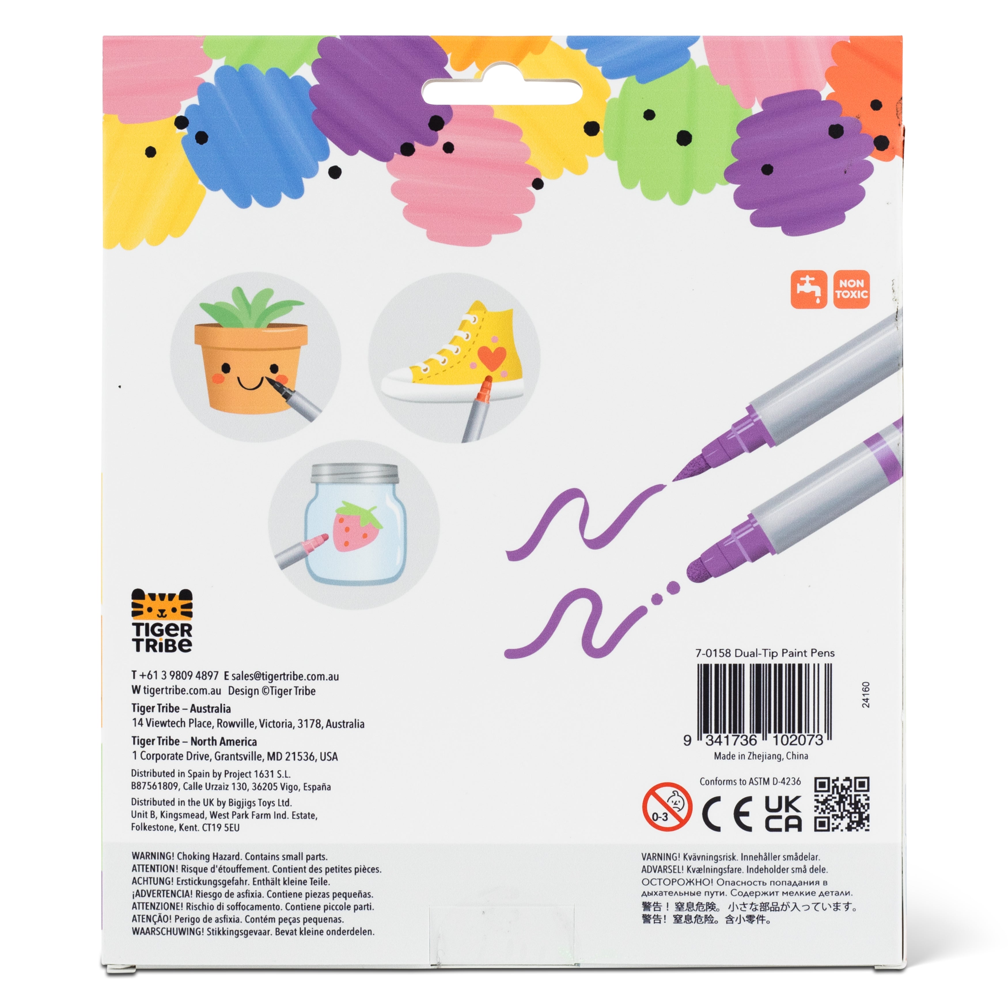 Tiger tribe dual tip paint pens